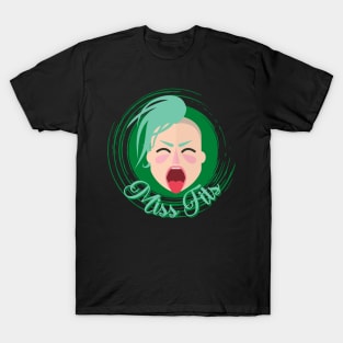 Miss Fits Misfits Funny Angry Woman Design T-Shirt